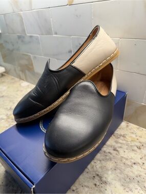 Charix Black and Off White Slip On